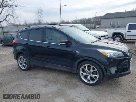 2013 Ford Escape Titanium with VIN 1FMCU0J90DUC45468, listed as a IAAI auction lot 41705080 with 198,440 mi miles. Bid and sale history available at carsss.com. Image 13.