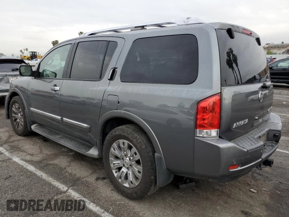 2015 Nissan Armada Platinum z VIN 5N1BA0NF6FN617932, wystawiony jako Copart lot #48202355 z przebiegiem 101 219 mil mil oraz Szkoda całkowita • Salvage title. Historia ofert i sprzedaży dostępna na DreamBid. Obrazek 2.