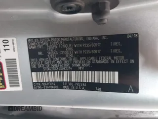2018 Toyota Sienna LE Auto Access Seat с VIN 5TDKZ3DC4JS942314, выставлен на аукционе IAAI как лот 42230878 с пробегом 245 789 миль миль и . История ставок и продаж доступна на DreamBid. Изображение 9.