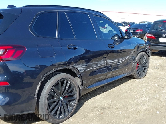 2022 BMW X5 sDrive40i with VIN 5UXCR4C02N9N07702, listed as a IAAI auction lot 41452480 with 52,275 mi miles. Bid and sale history available at carsss.com. Image 6.