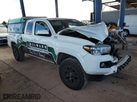 2023 Toyota Tacoma SR with VIN 3TYSX5EN3PT018395, listed as a Copart auction lot 48757055 with 28,002 mi miles and Salvage title. Bid and sale history available at DreamBid. Image 4.