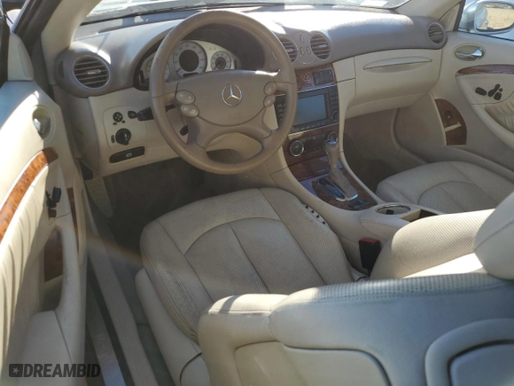 2006 Mercedes-Benz CLK-Class 5.0L with VIN WDBTK75G46T072668, listed as a Copart auction lot 80667914 with 0 mi miles and Clean Title. Bid and sale history available at carsss.com. Image 8.