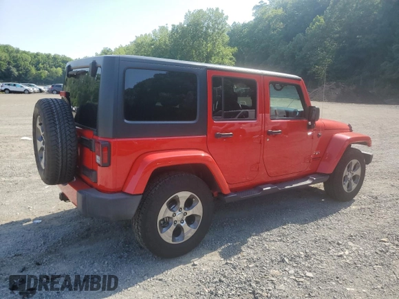 2017 Jeep Wrangler Unlimited Sahara with VIN 1C4HJWEG3HL610297, listed as a Copart auction lot 62060865 with 43,274 mi miles and Salvage title. Bid and sale history available at DreamBid. Image 3.