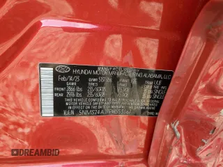 2023 Hyundai Santa Fe SEL with VIN 5NMS24AJ7PH553367, listed as a Copart auction lot 74638794 with 20,001 mi miles and Salvage Title. Bid and sale history available at carsss.com. Image 15.