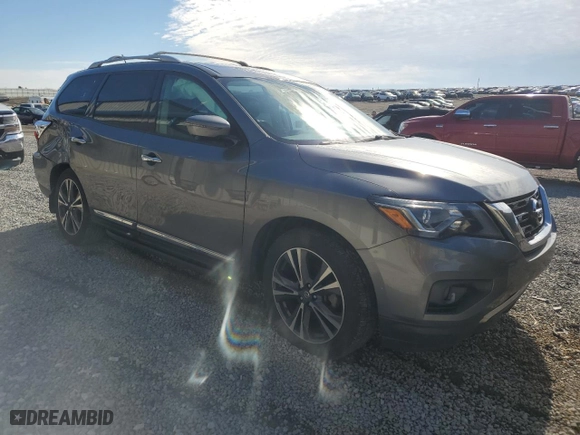 2017 Nissan Pathfinder S with VIN 5N1DR2MN2HC902549, listed as a Copart auction lot 45566675 with 124,564 mi miles and Salvage Title. Bid and sale history available at carsss.com. Image 4.