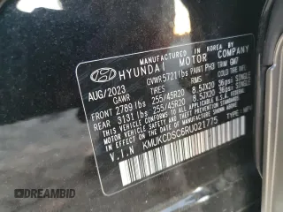 2024 Genesis GV60 Advanced z VIN KMUKCDSC6RU021775, wystawiony jako Copart lot #82183794 z przebiegiem 3689 mil mil oraz Szkody całkowita. Historia ofert i sprzedaży dostępna na DreamBid. Obrazek 13.