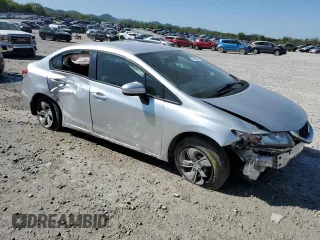 2014 Honda Civic Sedan LX with VIN 19XFB2F54EE078217, listed as a Copart auction lot 53268085 with 151,002 mi miles and Salvage Title. Bid and sale history available at carsss.com. Image 4.