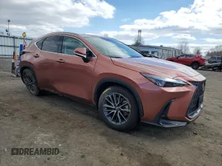 2025 Lexus NX 350 z VIN 2T2AGCEZ0SC065105, wystawiony jako Copart lot #50727115 z przebiegiem 5 389 mil mil oraz Szkoda całkowita • Salvage title. Historia ofert i sprzedaży dostępna na DreamBid. Obrazek 4.