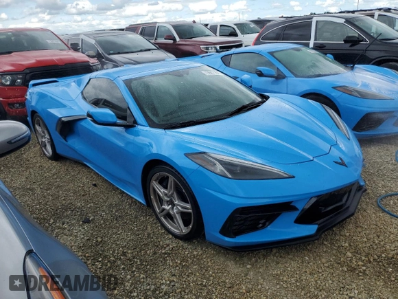 2021 Chevrolet Corvette 1LT with VIN 1G1YA3D45M5123969, listed as a Copart auction lot 73947164 with 0 mi miles and Salvage Title. Bid and sale history available at carsss.com. Image 4.