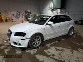 2008 Audi A3 with VIN WAUHF68P58A157452, listed as a Copart auction lot 44554555 with 196,558 mi miles and Salvage Title. Bid and sale history available at carsss.com. Image 1.