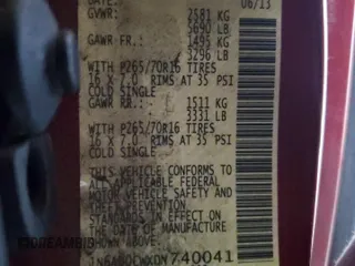 2013 Nissan Frontier SV z VIN 1N6AD0CWXDN740041, wystawiony jako Copart lot #76592454 z przebiegiem 101 411 mil mil oraz Szkoda całkowita • Salvage title. Historia ofert i sprzedaży dostępna na DreamBid. Obrazek 14.