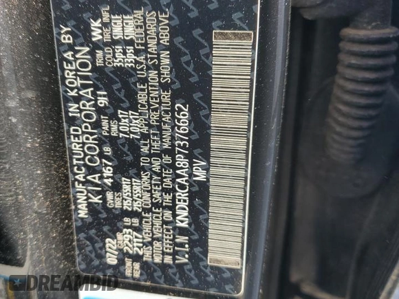 2023 Kia Seltos EX z VIN KNDERCAA8P7376662, wystawiony jako Copart lot #53665115 z przebiegiem 49 481 mil mil oraz Szkoda całkowita • Salvage title. Historia ofert i sprzedaży dostępna na DreamBid. Obrazek 12.