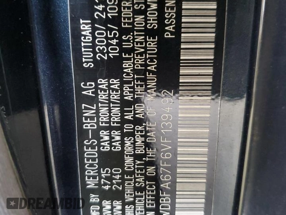 1997 Mercedes-Benz SL 500 with VIN WDBFA67F6VF139492, listed as a Copart auction lot 49127025 with 83,714 mi miles and Clean title. Bid and sale history available at DreamBid. Image 12.