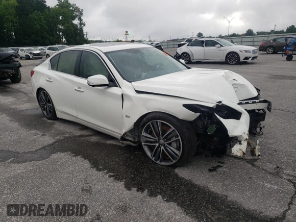 2017 Infiniti Q50 Sport z VIN JN1EV7AP0HM734043, wystawiony jako Copart lot #58812505 z przebiegiem 111 596 mil mil oraz Szkoda całkowita • Salvage title. Historia ofert i sprzedaży dostępna na DreamBid. Obrazek 4.