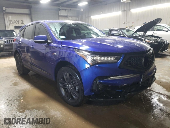 2020 Acura RDX w/A-Spec Pkg with VIN 5J8TC2H63LL015301, listed as a Copart auction lot 42997995 with 39,150 mi miles and Salvage title. Bid and sale history available at DreamBid. Image 4.