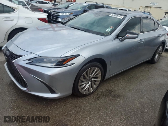2022 Lexus ES with VIN 58AFZ1B18NU123996, listed as a Copart auction lot 74600884 with 11,788 mi miles and Salvage Title. Bid and sale history available at carsss.com. Image 1.