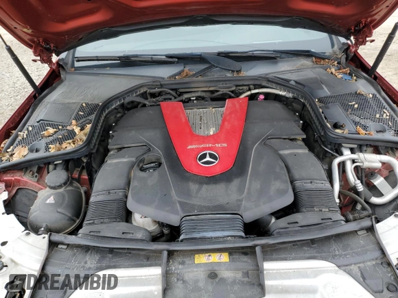2018 Mercedes-Benz C 43 AMG with VIN WDDWK6EB5JF677695, listed as a Copart auction lot 43437935 with 59,768 mi miles and Salvage title. Bid and sale history available at DreamBid. Image 11.