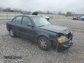 2005 Hyundai Accent GLS with VIN KMHCG45C85U671205, listed as a Copart auction lot 44362455 with 93,032 mi miles and Salvage Title. Bid and sale history available at carsss.com. Image 4.