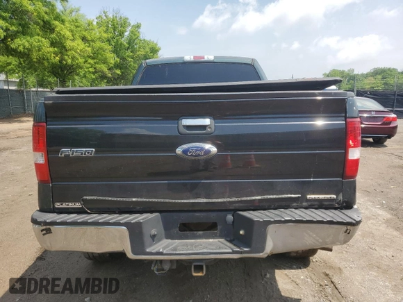 2006 Ford F-150 XLT with VIN 1FTPX12526NA21906, listed as a Copart auction lot 56587555 with 204,039 mi miles and Salvage title. Bid and sale history available at DreamBid. Image 6.