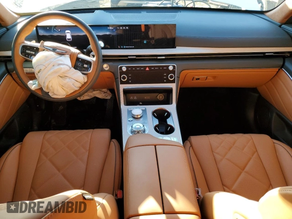 2025 Genesis GV80 Prestige with VIN KMUHEESC1SU226243, listed as a Copart auction lot 87865135 with 9,516 mi miles and Clean Title. Bid and sale history available at DreamBid. Image 8.