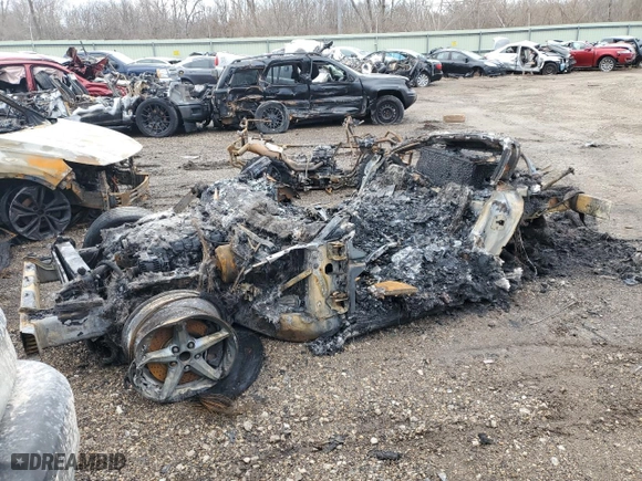 2007 Chevrolet Corvette with VIN 1G1YY26U875100922, listed as a Copart auction lot 43825715 with 0 mi miles and Salvage Title. Bid and sale history available at carsss.com. Image 1.