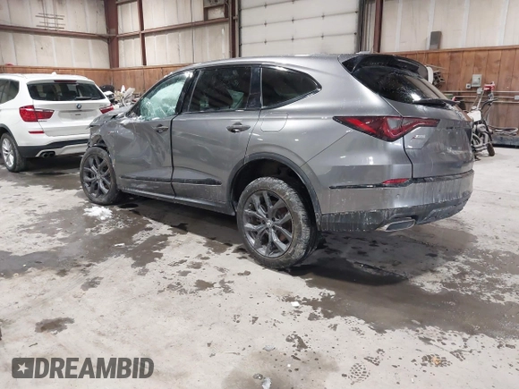 2024 Acura MDX w/A-Spec Package with VIN 5J8YE1H0XRL002415, listed as a IAAI auction lot 41545024 with 11,295 mi miles. Bid and sale history available at carsss.com. Image 3.