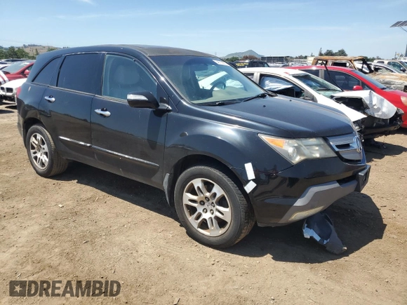 2007 Acura MDX Tech Pkg with VIN 2HNYD28327H515373, listed as a Copart auction lot 54976835 with 227,947 mi miles and Clean Title. Bid and sale history available at carsss.com. Image 4.