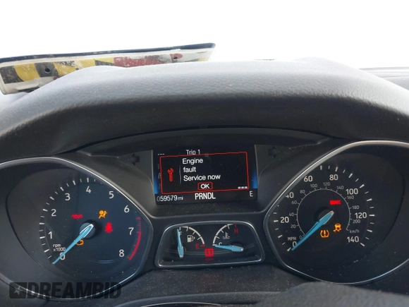 2015 Ford Focus SE with VIN 1FADP3F24FL276766, listed as a IAAI auction lot 41388348 with 59,579 mi miles. Bid and sale history available at carsss.com. Image 7.