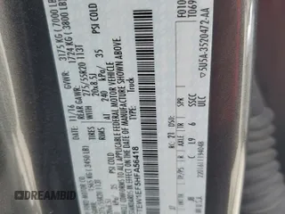 2017 Ford F-150 XL with VIN 1FTEW1EF5HFA56418, listed as a Copart auction lot 58428345 with 118,665 mi miles and Salvage title. Bid and sale history available at DreamBid. Image 12.