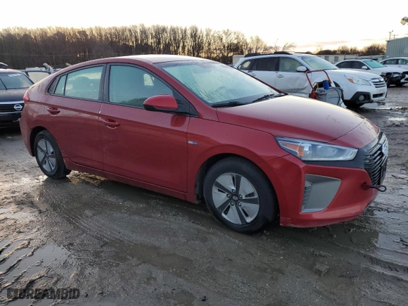 2019 Hyundai Ioniq Hybrid Blue with VIN KMHC65LC3KU179821, listed as a Copart auction lot 42593805 with 127,402 mi miles and Clean Title. Bid and sale history available at carsss.com. Image 4.