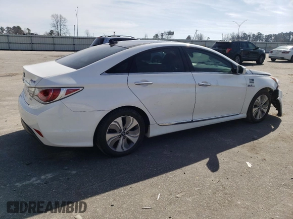 2015 Hyundai Sonata Hybrid Limited with VIN KMHEC4A43FA108407, listed as a Copart auction lot 40350143 with 127,631 mi miles. Bid and sale history available at carsss.com. Image 3.