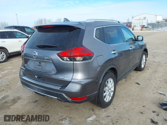 2017 Nissan Rogue SV with VIN KNMAT2MV9HP537448, listed as a IAAI auction lot 41609222 with 71,971 mi miles. Bid and sale history available at carsss.com. Image 4.