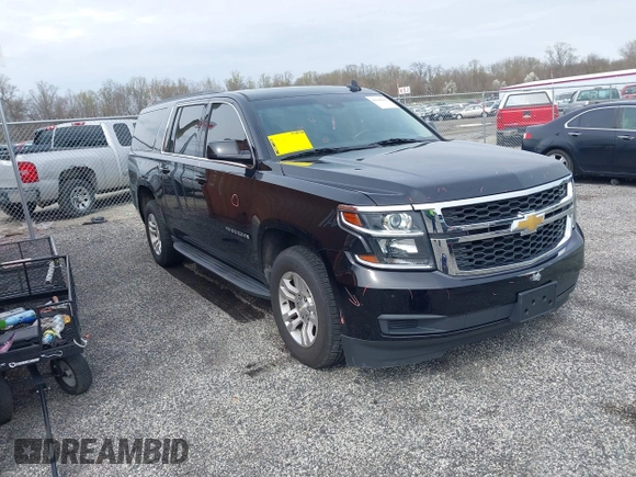 2019 Chevrolet Suburban LT with VIN 1GNSKHKC4KR405843, listed as a IAAI auction lot 41944385 with 123,071 mi miles and . Bid and sale history available at DreamBid. Image 1.