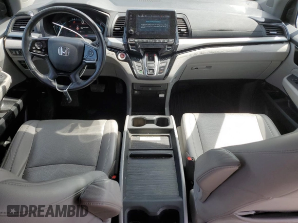 2018 Honda Odyssey Elite with VIN 5FNRL6H95JB076708, listed as a Copart auction lot 54906505 with 88,251 mi miles and Salvage title. Bid and sale history available at DreamBid. Image 8.