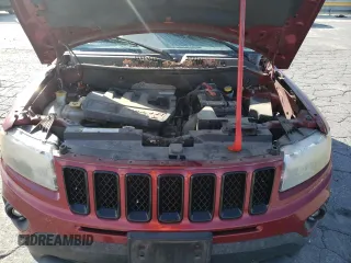2012 Jeep Compass Latitude with VIN 1C4NJCEB7CD678529, listed as a Copart auction lot 76044044 with 167,218 mi miles and Salvage Title. Bid and sale history available at carsss.com. Image 12.