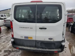 2024 Ford Transit Passenger XL with VIN 1FBAX9Y82RKB32407, listed as a Copart auction lot 48528335 with 1,262 mi miles and Salvage Title. Bid and sale history available at DreamBid. Image 6.
