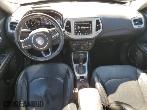 2021 Jeep Compass 80th Anniversary with VIN 3C4NJCEB6MT553095, listed as a Copart auction lot 45176075 with 45,415 mi miles and Salvage Title. Bid and sale history available at carsss.com. Image 8.