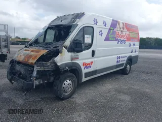 2018 Ram ProMaster Cargo with VIN 3C6URVJG1JE119854, listed as a IAAI auction lot 41091428 with Not Provided miles. Bid and sale history available at carsss.com. Image 2.