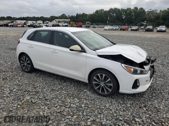 2018 Hyundai Elantra GT with VIN KMHH35LE3JU038536, listed as a Copart auction lot 71703894 with 53,305 mi miles and Salvage Title. Bid and sale history available at carsss.com. Image 4.