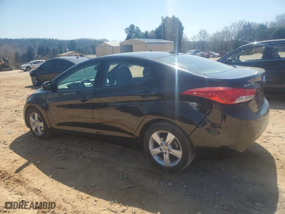 2013 Hyundai Elantra GLS with VIN 5NPDH4AE2DH385307, listed as a Copart auction lot 49011685 with 187,731 mi miles and Salvage Title. Bid and sale history available at carsss.com. Image 2.