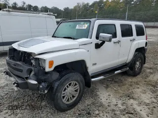 2007 Hummer H3 SUV with VIN 5GTDN13E978167512, listed as a Copart auction lot 79580574 with 186,030 mi miles and Salvage Title. Bid and sale history available at carsss.com. Image 1.