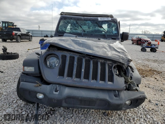 2020 Jeep Wrangler Unlimited Sport Altitude with VIN 1C4HJXDG6LW234273, listed as a Copart auction lot 48584185 with 74,936 mi miles and Salvage title. Bid and sale history available at DreamBid. Image 5.