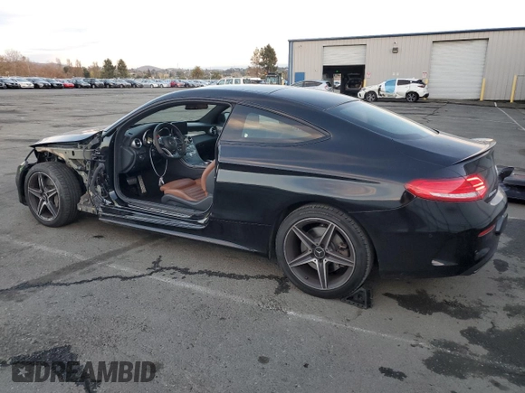 2018 Mercedes-Benz C 43 AMG with VIN WDDWJ6EB4JF640169, listed as a Copart auction lot 82815684 with 47,739 mi miles and Salvage Title. Bid and sale history available at DreamBid. Image 2.
