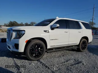 2024 GMC Yukon Denali with VIN 1GKS2DKLXRR105675, listed as a Copart auction lot 85982434 with 14,991 mi miles and Salvage Title. Bid and sale history available at carsss.com. Image 1.