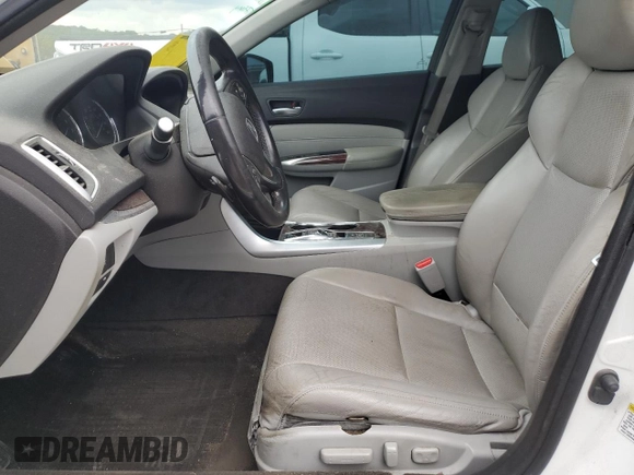 2016 Acura TLX V6 Tech with VIN 19UUB2F58GA004992, listed as a Copart auction lot 69619514 with 0 mi miles and Salvage Title. Bid and sale history available at carsss.com. Image 7.