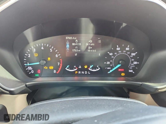2020 Ford Escape SE z VIN 1FMCU0G6XLUA91749, wystawiony jako Copart lot #62072405 z przebiegiem 87 920 mil mil oraz Szkoda całkowita • Salvage title. Historia ofert i sprzedaży dostępna na DreamBid. Obrazek 9.