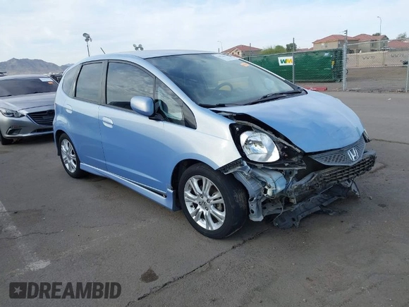 2010 Honda Fit Sport with VIN JHMGE8H48AC025703, listed as a IAAI auction lot 41878642 with 198,469 mi miles. Bid and sale history available at carsss.com. Image 1.