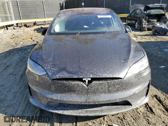 2024 Tesla Model X Plaid with VIN 7SAXCBE61RF448716, listed as a Copart auction lot 42599075 with Not Provided miles and Salvage Title. Bid and sale history available at DreamBid. Image 5.