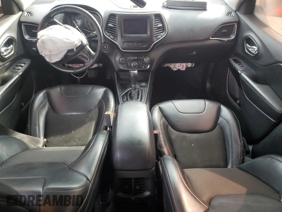 2021 Jeep Cherokee Altitude with VIN 1C4PJLLBXMD134300, listed as a Copart auction lot 54477235 with 153,002 mi miles and Salvage title. Bid and sale history available at DreamBid. Image 8.