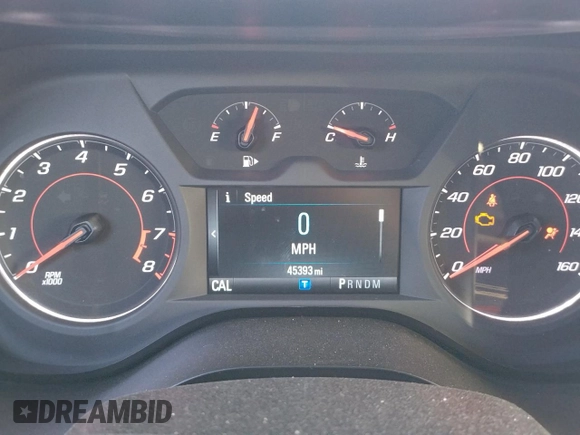 2018 Chevrolet Camaro 1LT with VIN 1G1FB1RS9J0191801, listed as a Copart auction lot 46578233 with 45,393 mi miles. Bid and sale history available at carsss.com. Image 9.